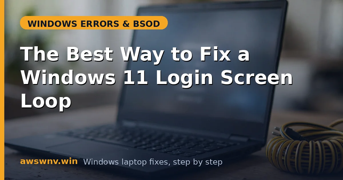 The Best Way to Fix a Windows 11 Login Screen Loop