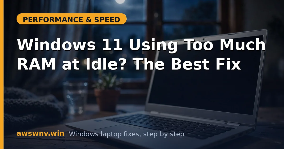 Windows 11 Using Too Much RAM at Idle? The Best Fix