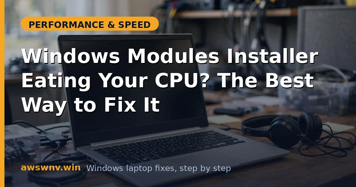 Windows Modules Installer Eating Your CPU? The Best Way to Fix It