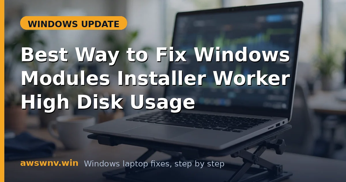 Best Way to Fix Windows Modules Installer Worker High Disk Usage