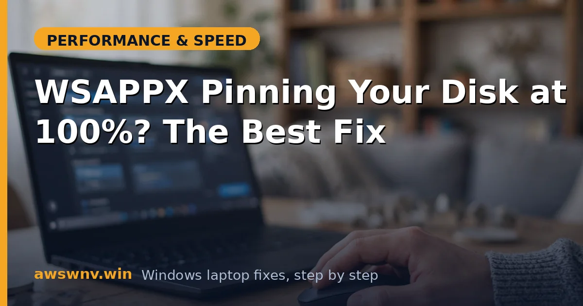 WSAPPX Pinning Your Disk at 100%? The Best Fix