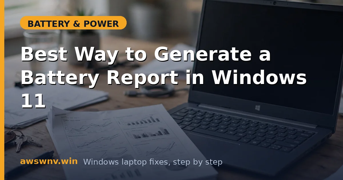 Best Way to Generate a Battery Report in Windows 11