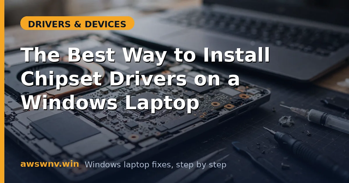 The Best Way to Install Chipset Drivers on a Windows Laptop