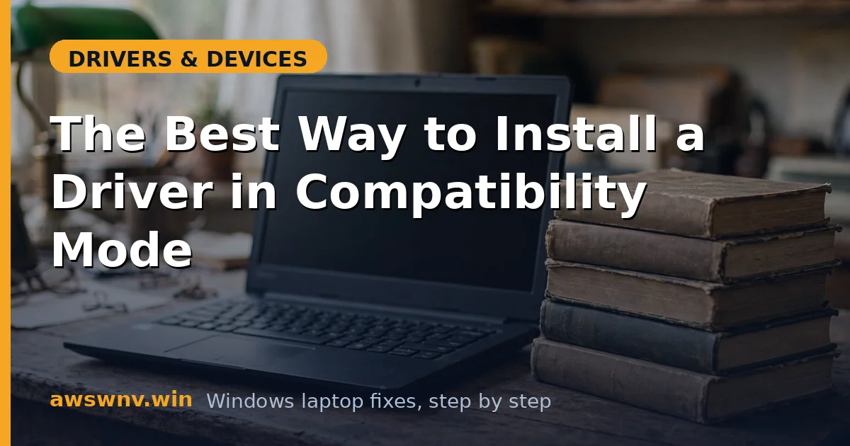 The Best Way to Install a Driver in Compatibility Mode