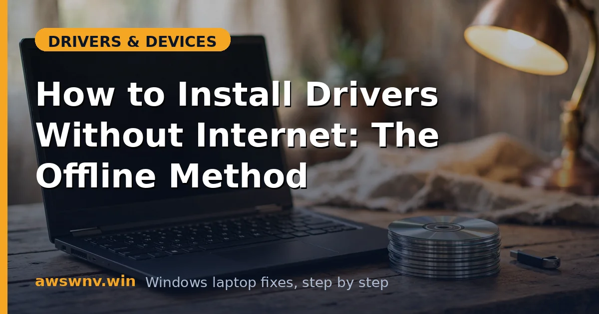 How to Install Drivers Without Internet: The Offline Method
