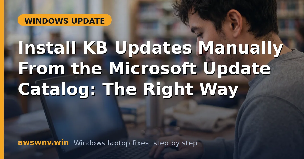Install KB Updates Manually From the Microsoft Update Catalog: The Right Way