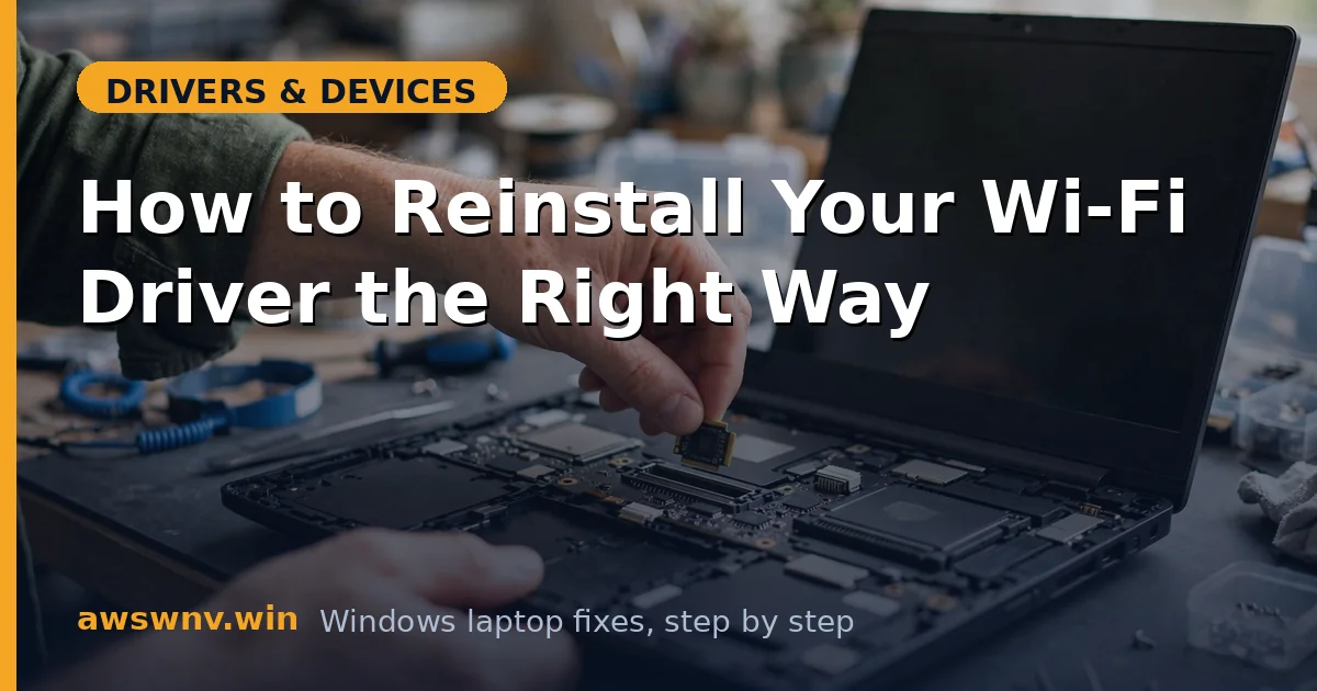 How to Reinstall Your Wi-Fi Driver the Right Way