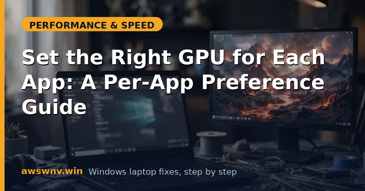 Set the Right GPU for Each App: A Per-App Preference Guide