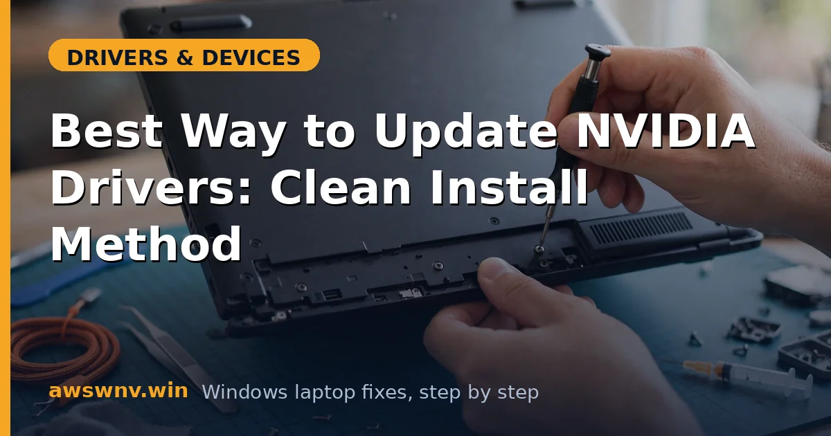 Best Way to Update NVIDIA Drivers: Clean Install Method