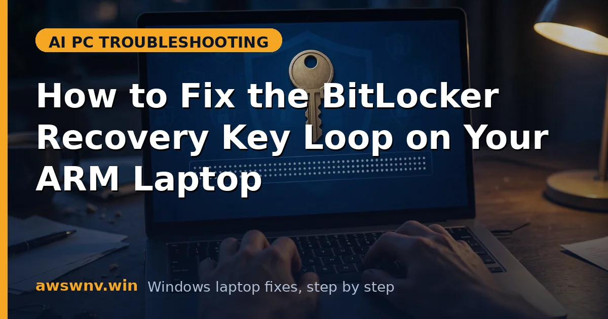 How to Fix the BitLocker Recovery Key Loop on Your ARM Laptop