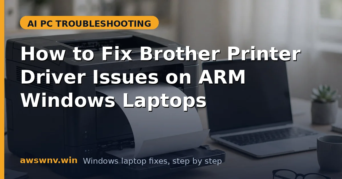 How to Fix Brother Printer Driver Issues on ARM Windows Laptops