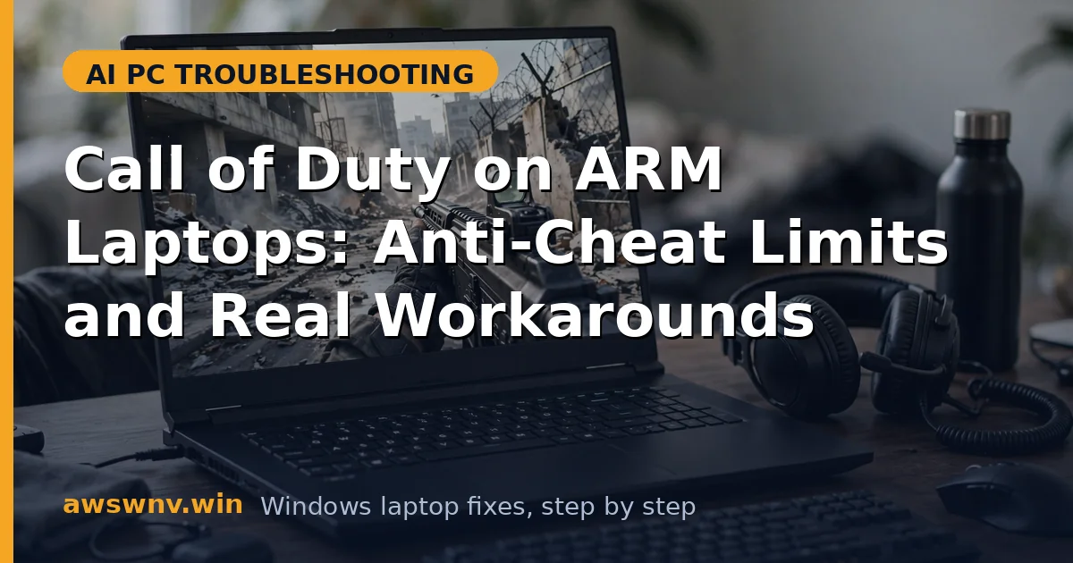 Call of Duty on ARM Laptops: Anti-Cheat Limits and Real Workarounds