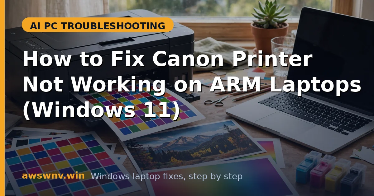 How to Fix Canon Printer Not Working on ARM Laptops (Windows 11)