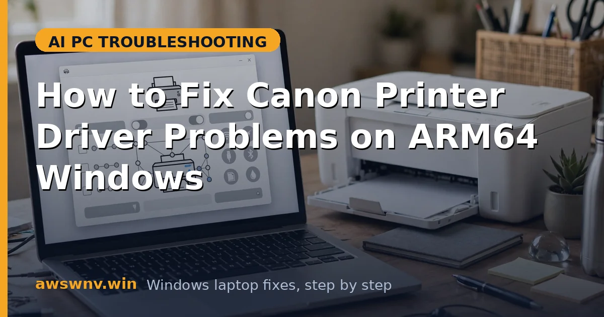 How to Fix Canon Printer Driver Problems on ARM64 Windows