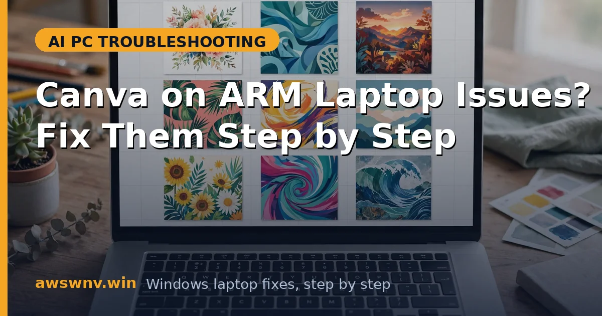 Canva on ARM Laptop Issues? Fix Them Step by Step