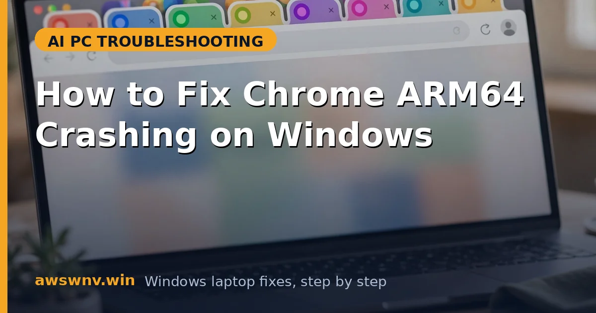 How to Fix Chrome ARM64 Crashing on Windows