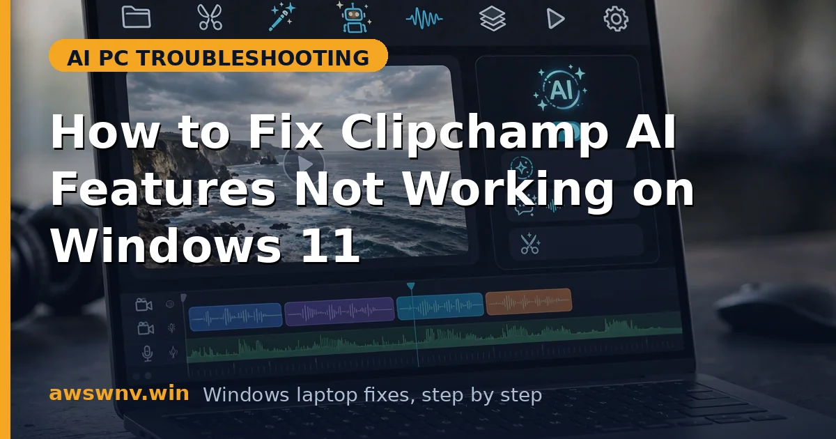 How to Fix Clipchamp AI Features Not Working on Windows 11