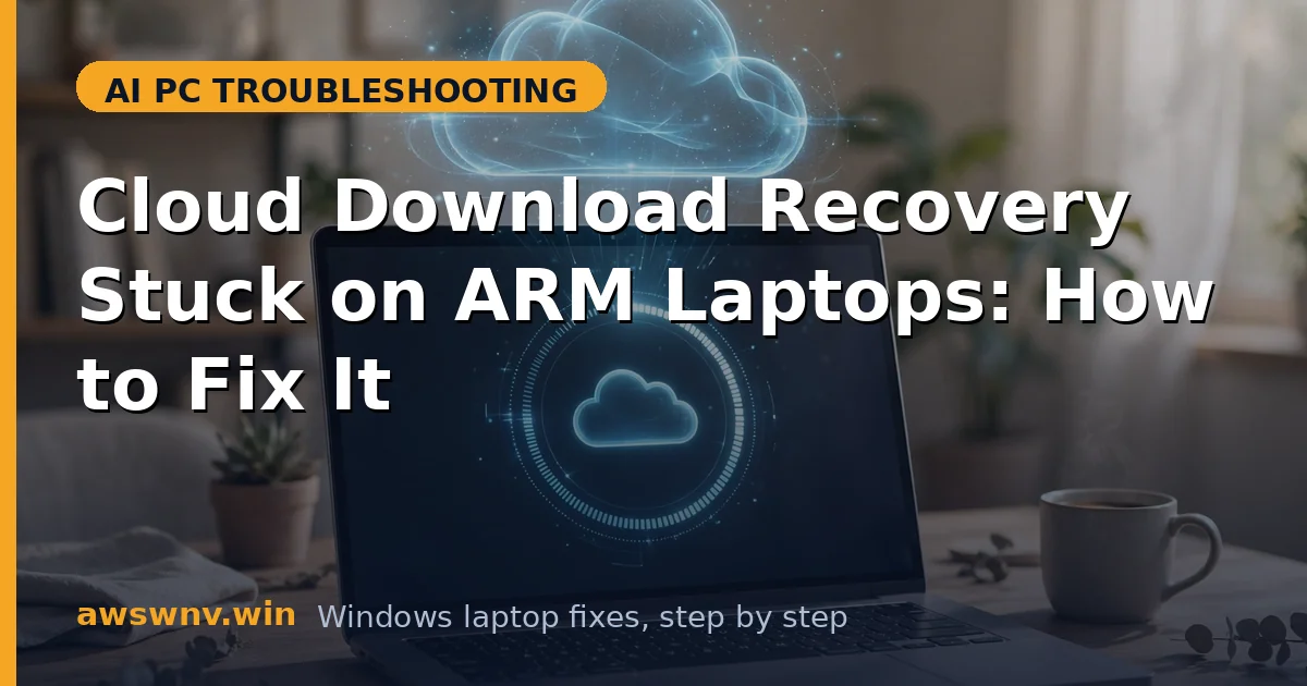 Cloud Download Recovery Stuck on ARM Laptops: How to Fix It