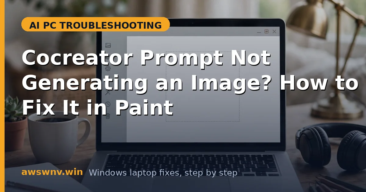 Cocreator Prompt Not Generating an Image? How to Fix It in Paint