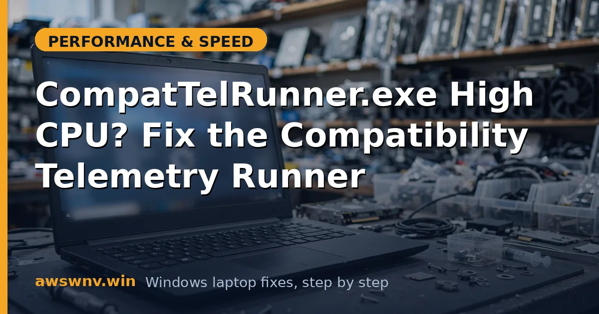 CompatTelRunner.exe High CPU? Fix the Compatibility Telemetry Runner