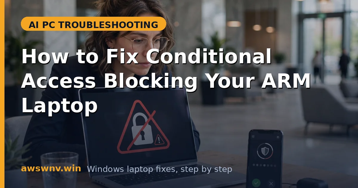 How to Fix Conditional Access Blocking Your ARM Laptop