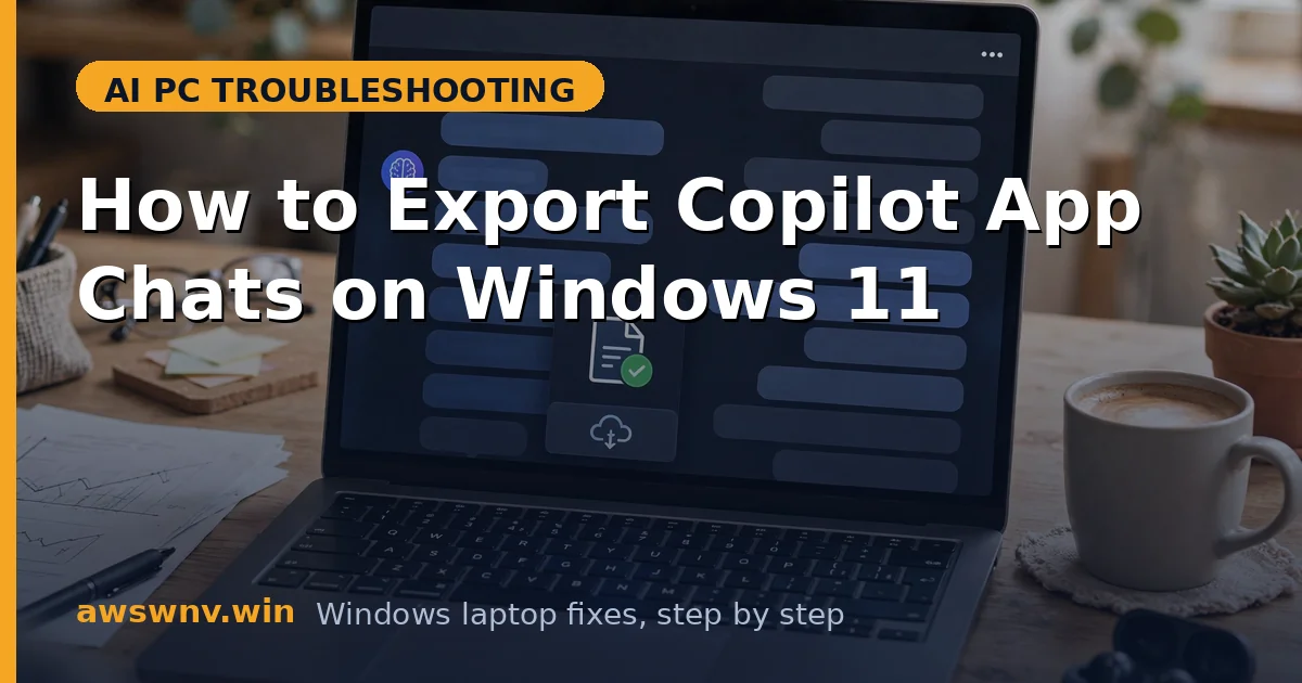 How to Export Copilot App Chats on Windows 11