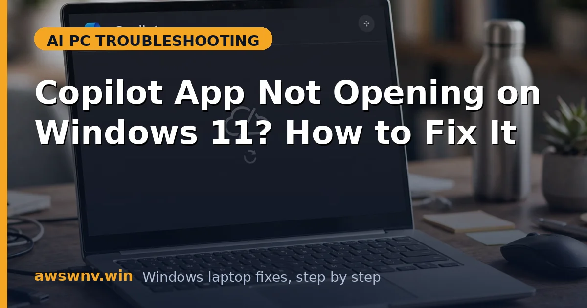 Copilot App Not Opening on Windows 11? How to Fix It
