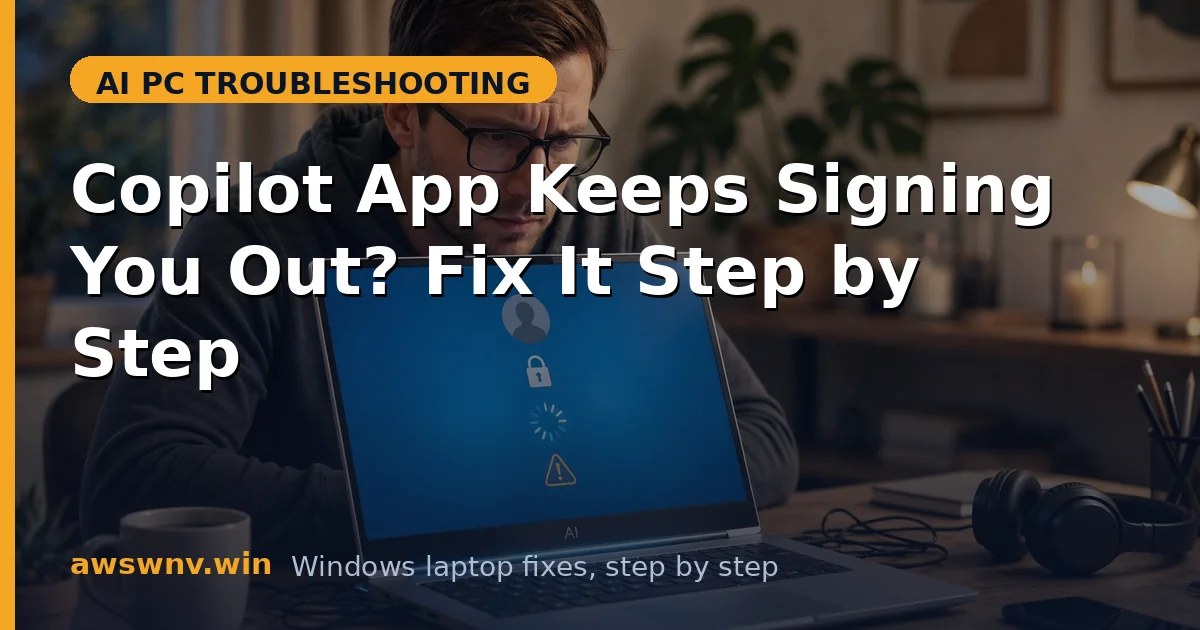 Copilot App Keeps Signing You Out? Fix It Step by Step