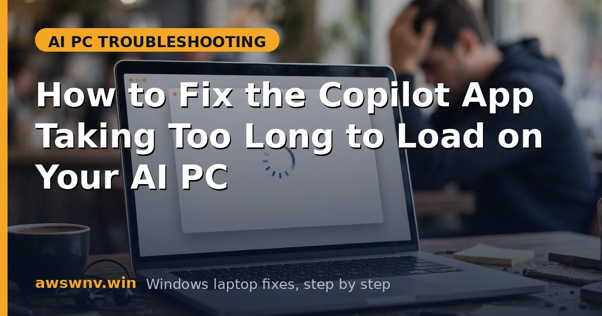 How to Fix the Copilot App Taking Too Long to Load on Your AI PC