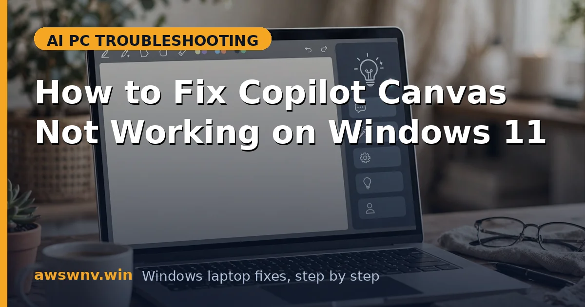 How to Fix Copilot Canvas Not Working on Windows 11