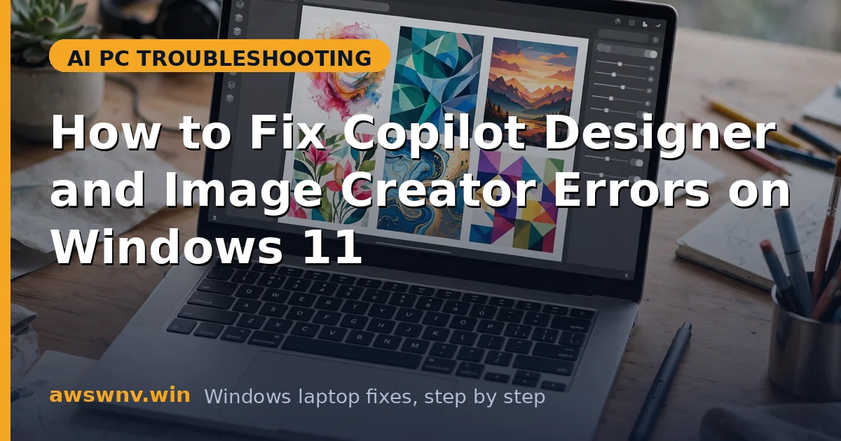 How to Fix Copilot Designer and Image Creator Errors on Windows 11