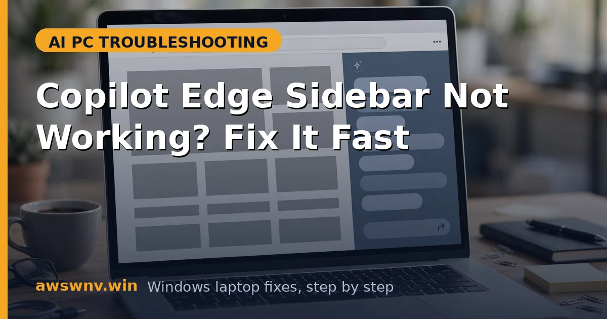Copilot Edge Sidebar Not Working? Fix It Fast