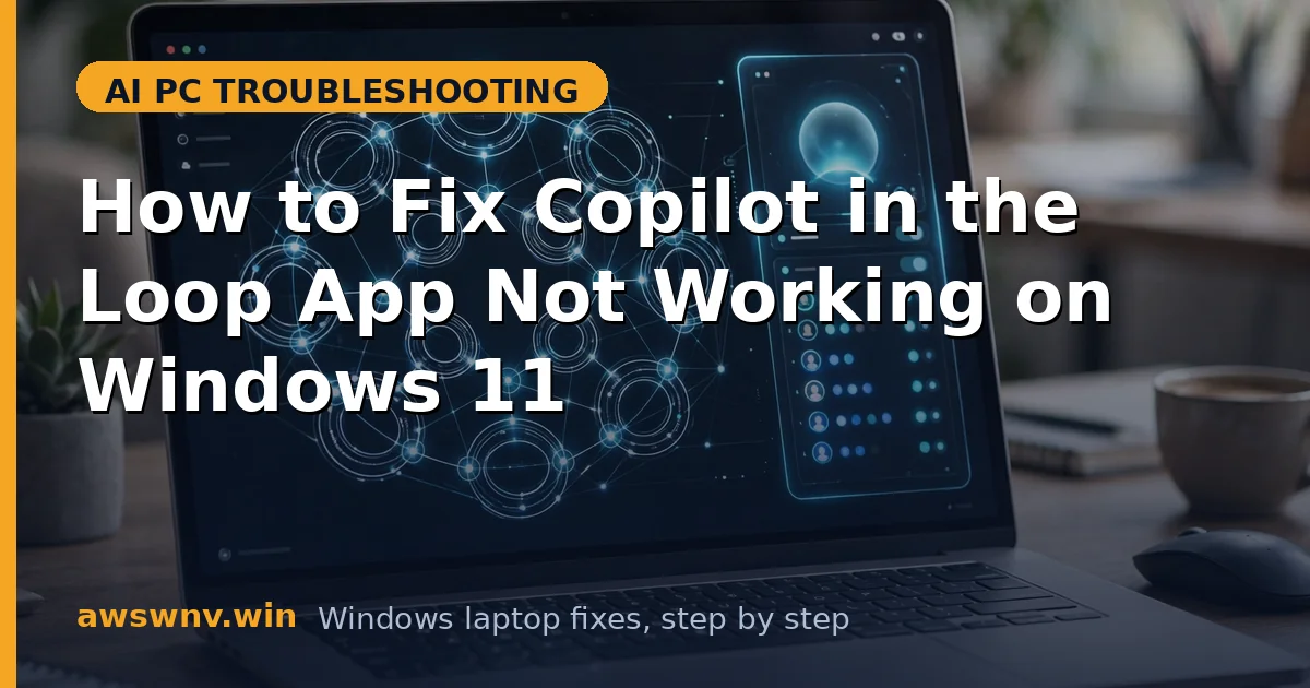 How to Fix Copilot in the Loop App Not Working on Windows 11