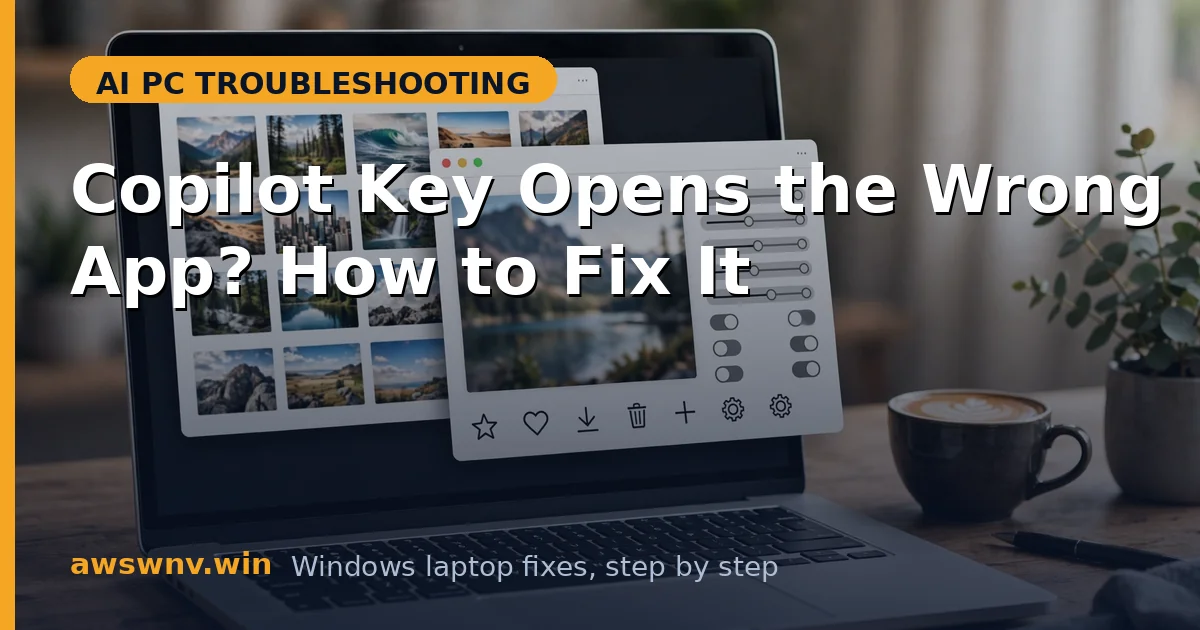 Copilot Key Opens the Wrong App? How to Fix It