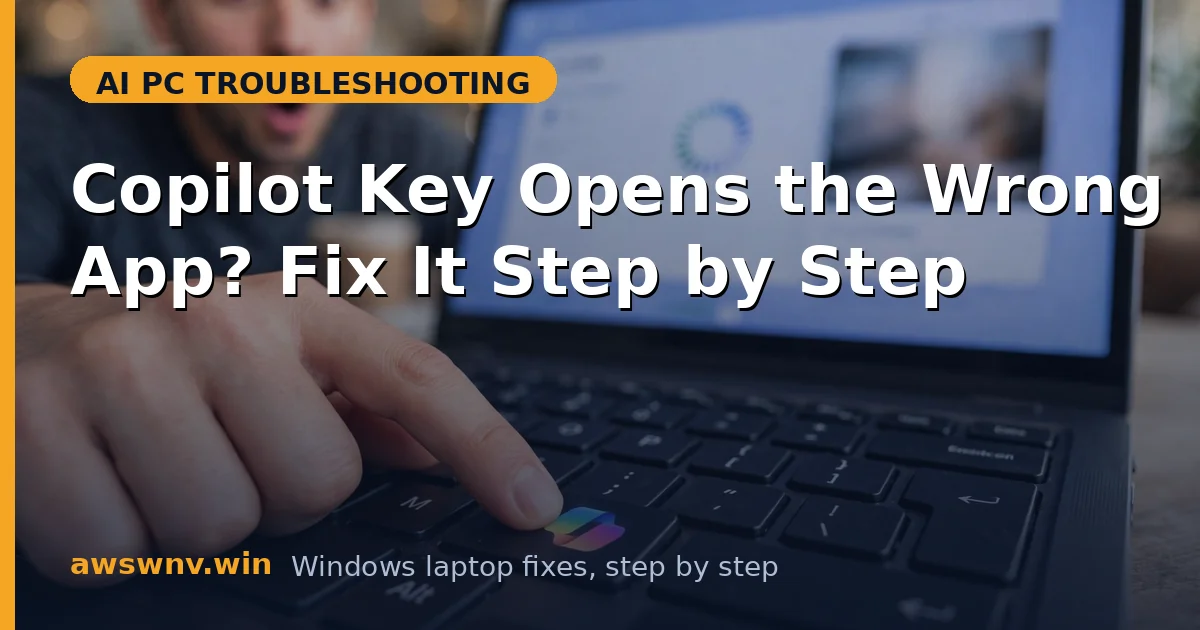 Copilot Key Opens the Wrong App? Fix It Step by Step