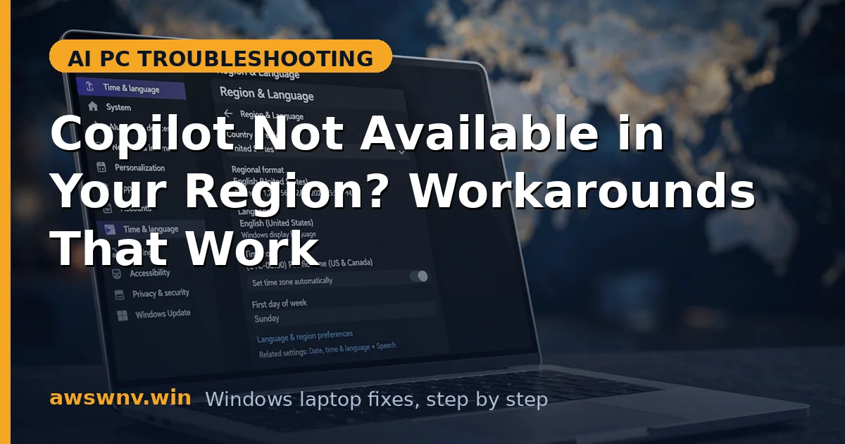Copilot Not Available in Your Region? Workarounds That Work