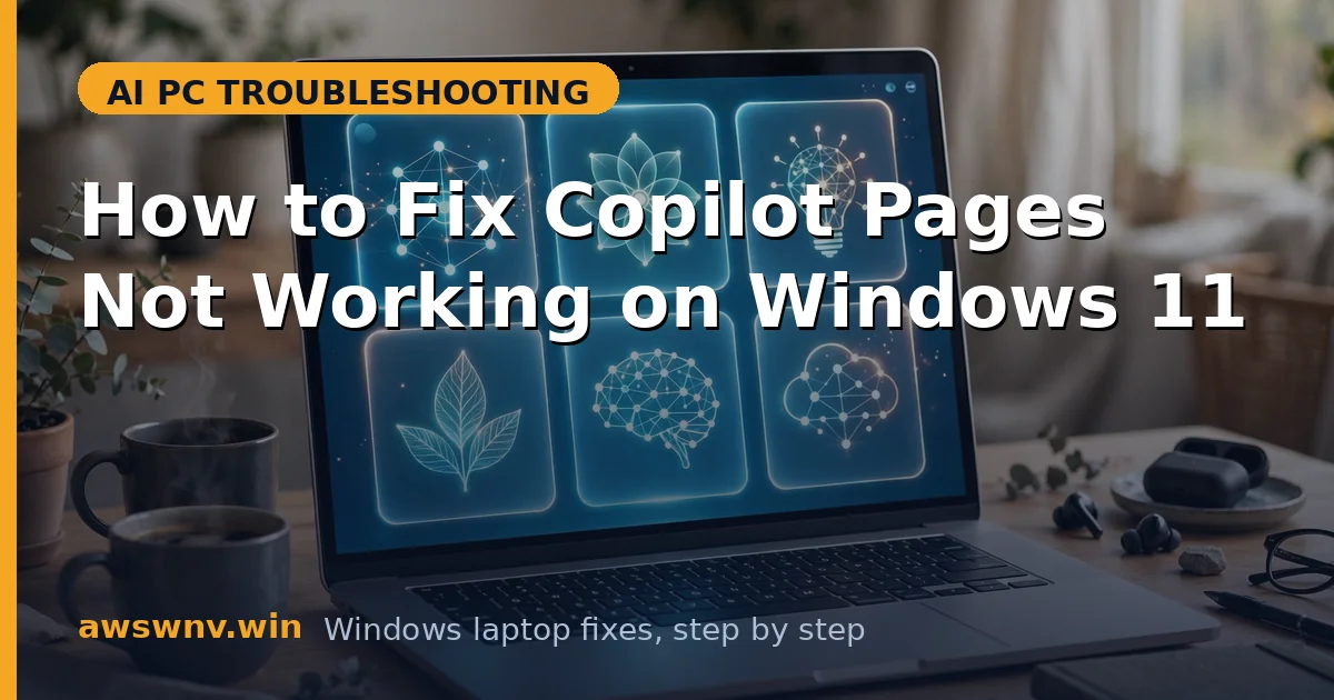 How to Fix Copilot Pages Not Working on Windows 11