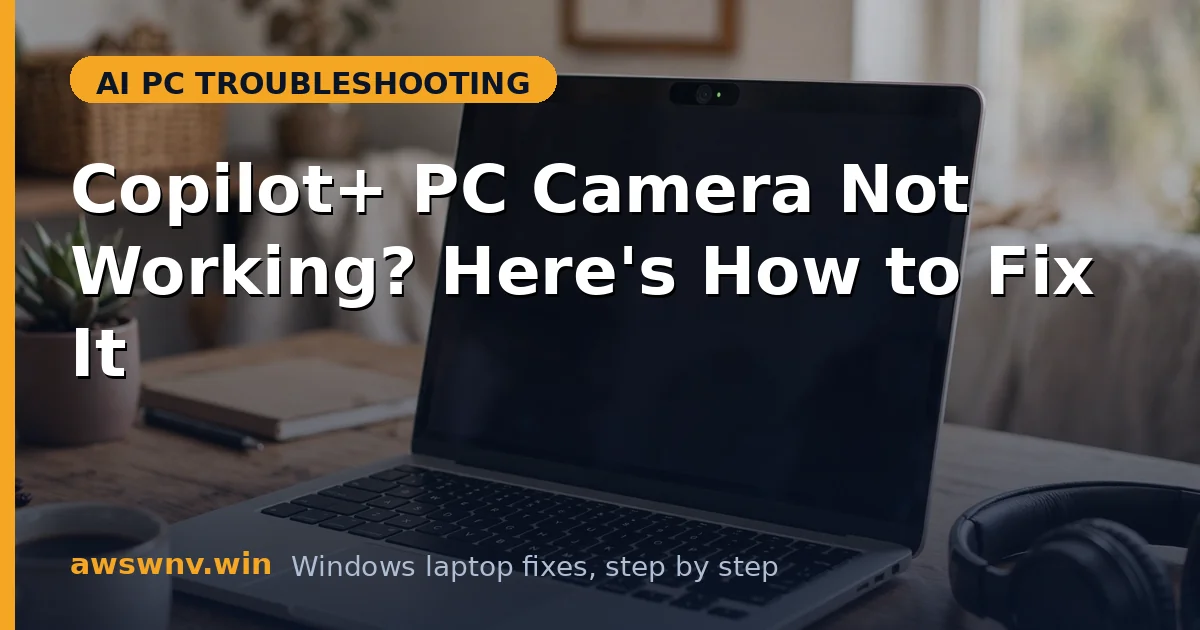 Copilot+ PC Camera Not Working? Here's How to Fix It