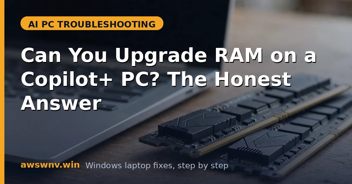 Can You Upgrade RAM on a Copilot+ PC? The Honest Answer