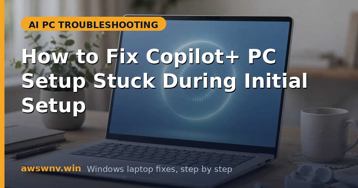 How to Fix Copilot+ PC Setup Stuck During Initial Setup