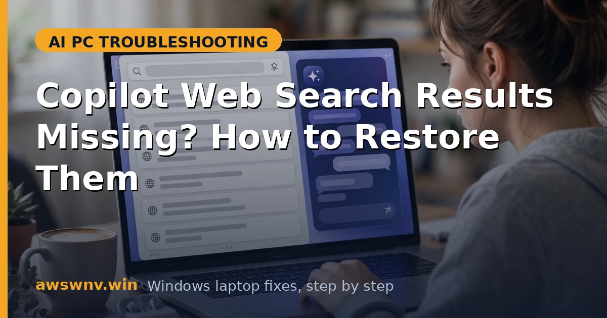 Copilot Web Search Results Missing? How to Restore Them