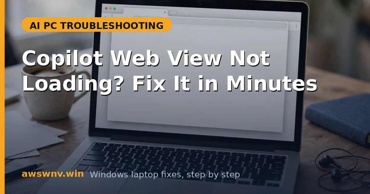 Copilot Web View Not Loading? Fix It in Minutes