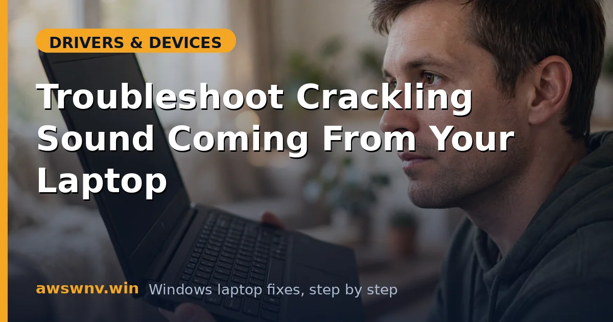 Troubleshoot Crackling Sound Coming From Your Laptop