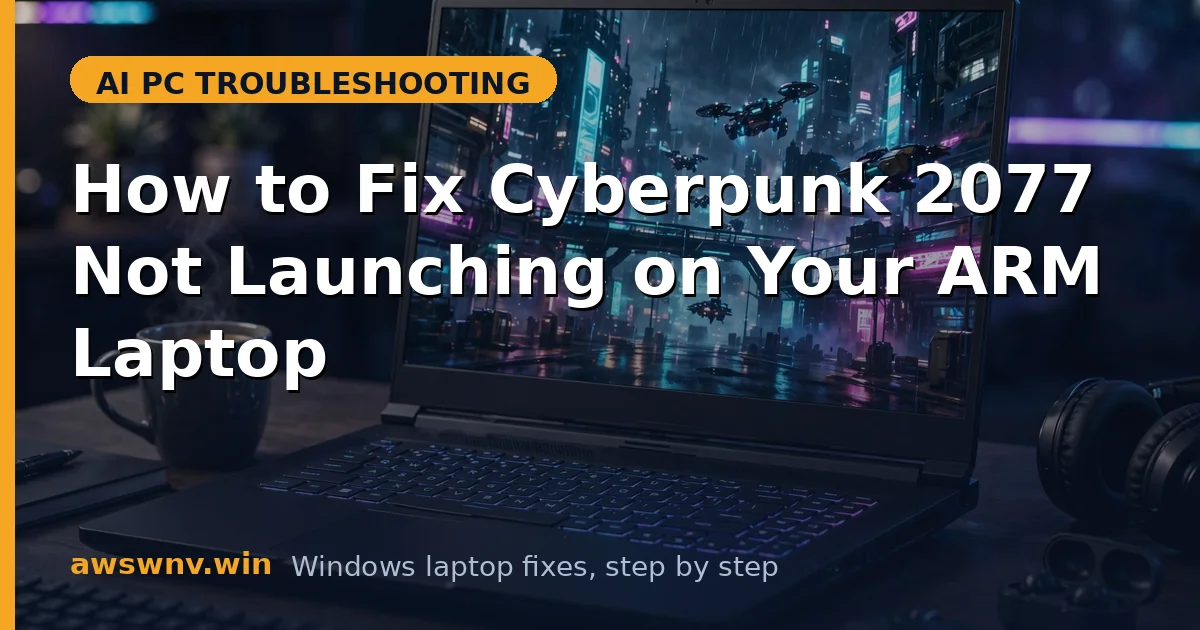 How to Fix Cyberpunk 2077 Not Launching on Your ARM Laptop