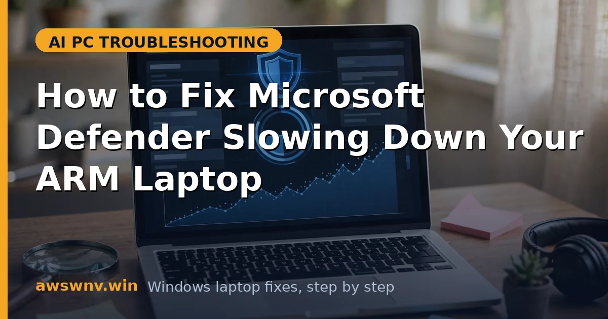 How to Fix Microsoft Defender Slowing Down Your ARM Laptop