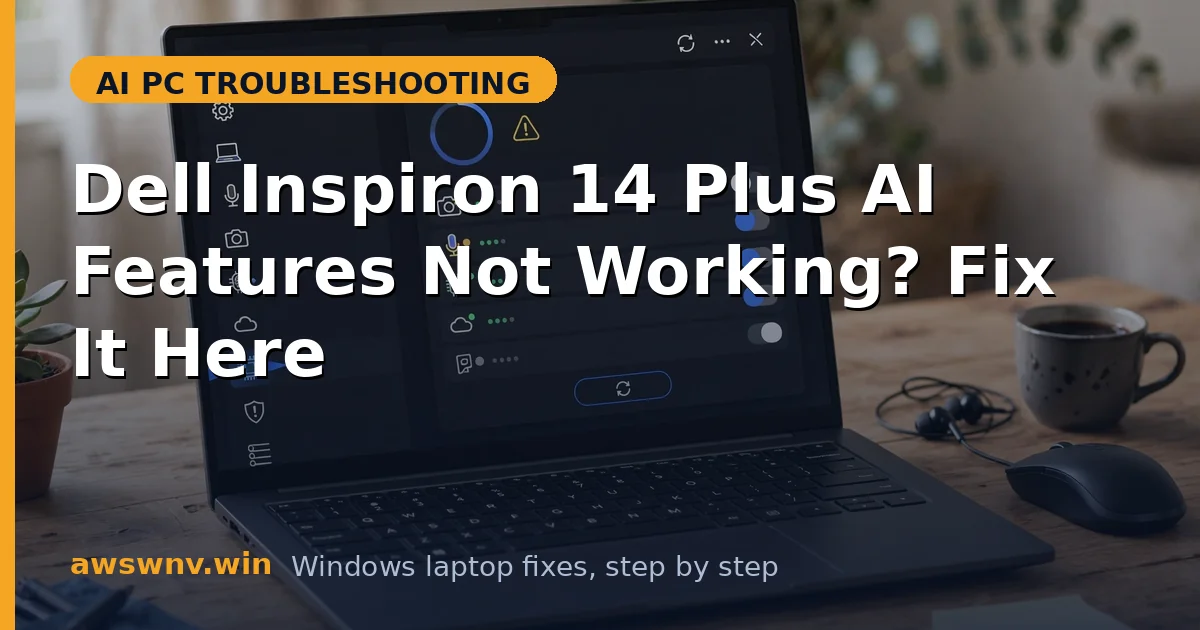 Dell Inspiron 14 Plus AI Features Not Working? Fix It Here