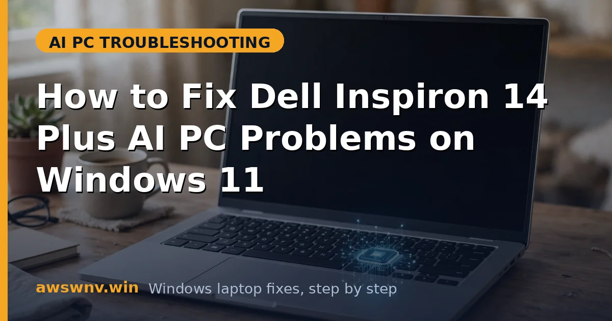How to Fix Dell Inspiron 14 Plus AI PC Problems on Windows 11