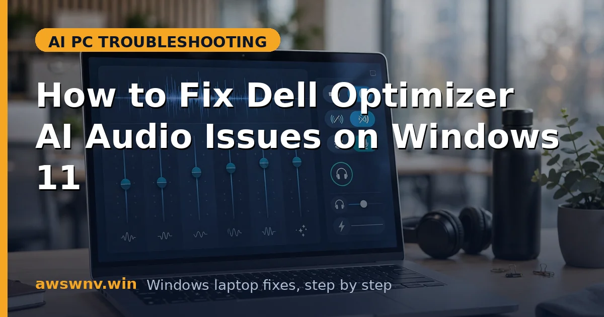 How to Fix Dell Optimizer AI Audio Issues on Windows 11