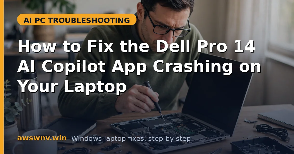 How to Fix the Dell Pro 14 AI Copilot App Crashing on Your Laptop