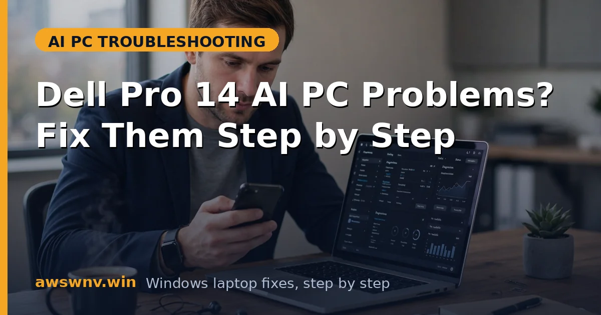 Dell Pro 14 AI PC Problems? Fix Them Step by Step
